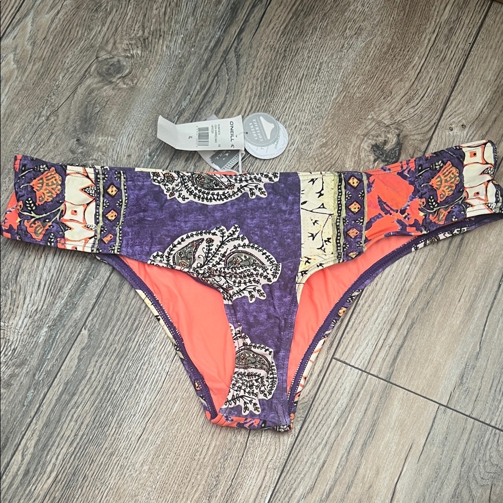 O'Neill Purple and Orange Bikini Bottom